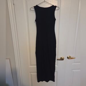 H&M Black Sleeveless Halter Maxi Dress